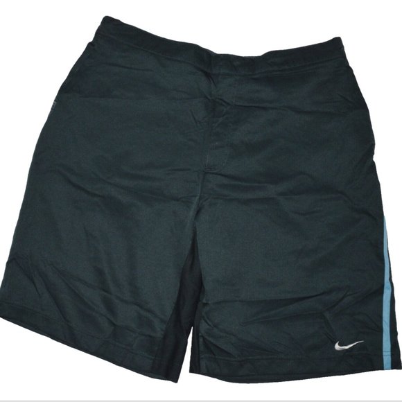 NIKE DRI FIT RN 56323 MENS SZ XXL 2XL NAVY BLUE SHORTS NOT LINED ZIP FLY - Picture 1 of 6